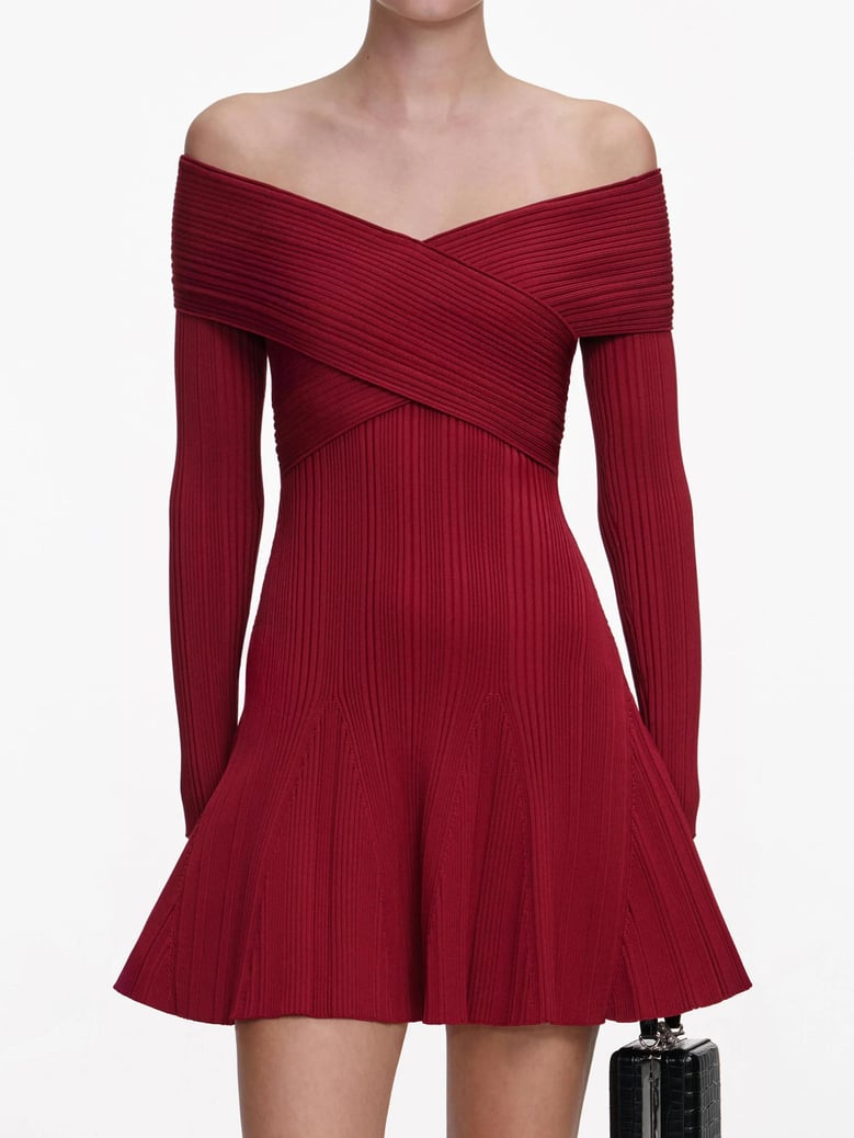 mini dress in viscose knit by Selfnex