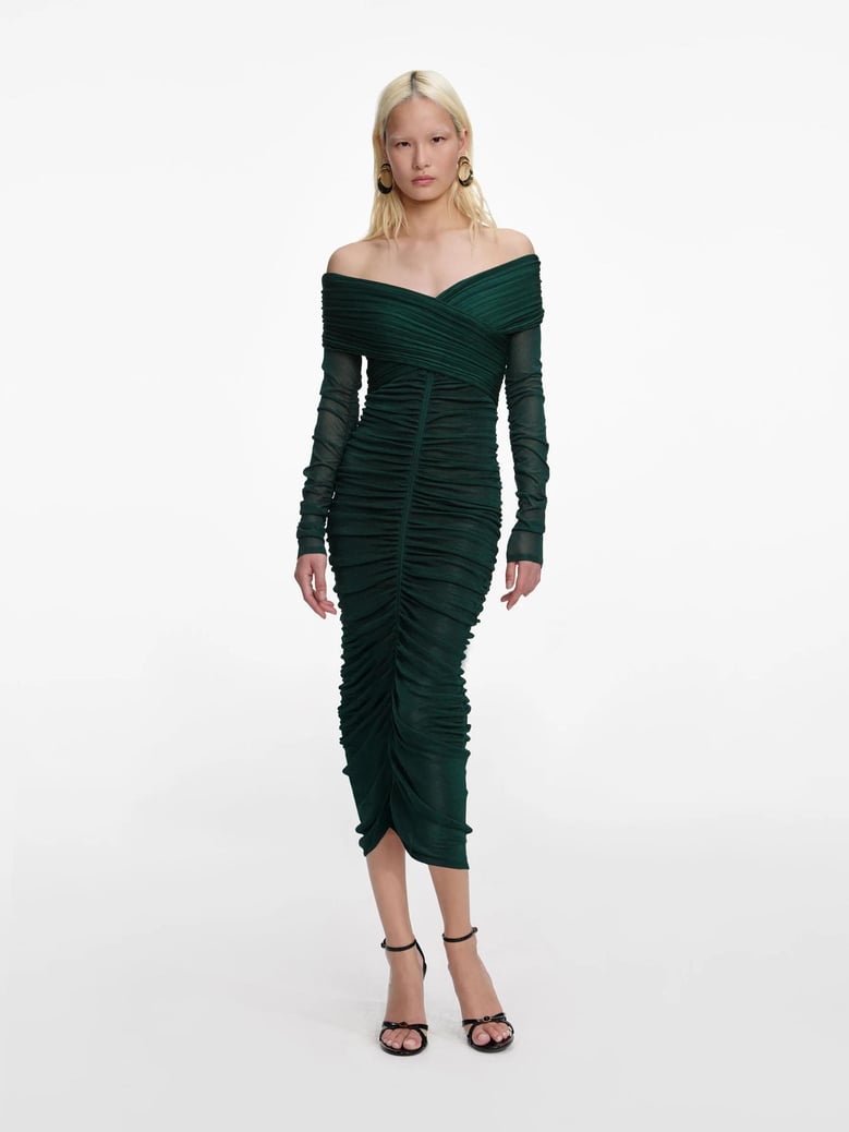 viscose knit midi dress by Selfnex