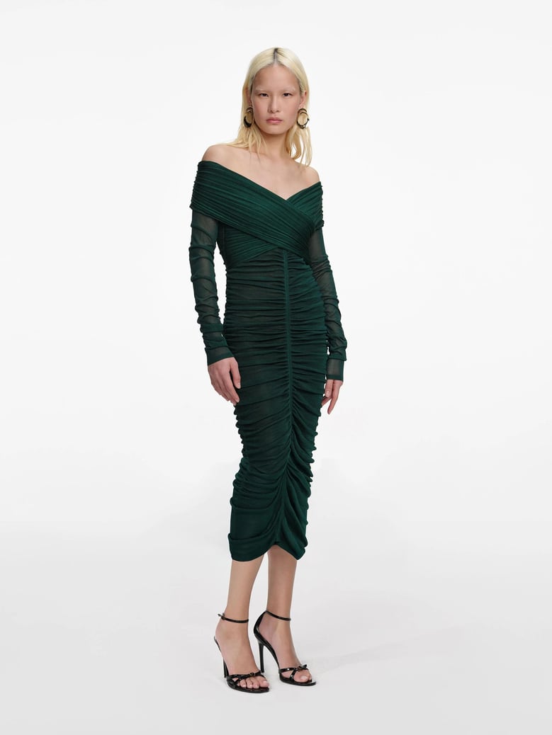 viscose knit midi dress by Selfnex