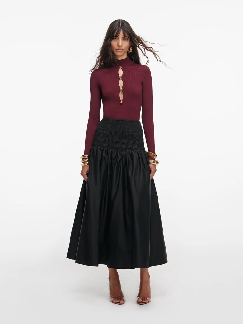 keyhole knit top by Selfnex