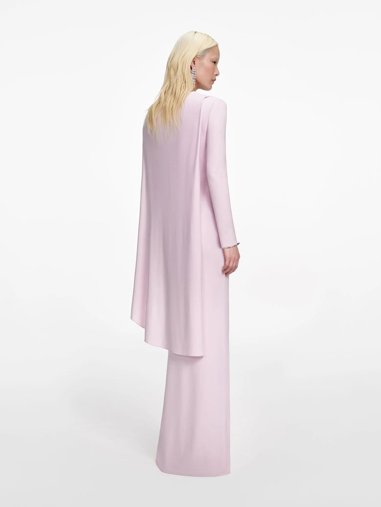 long draped jersey dress by Selfnex