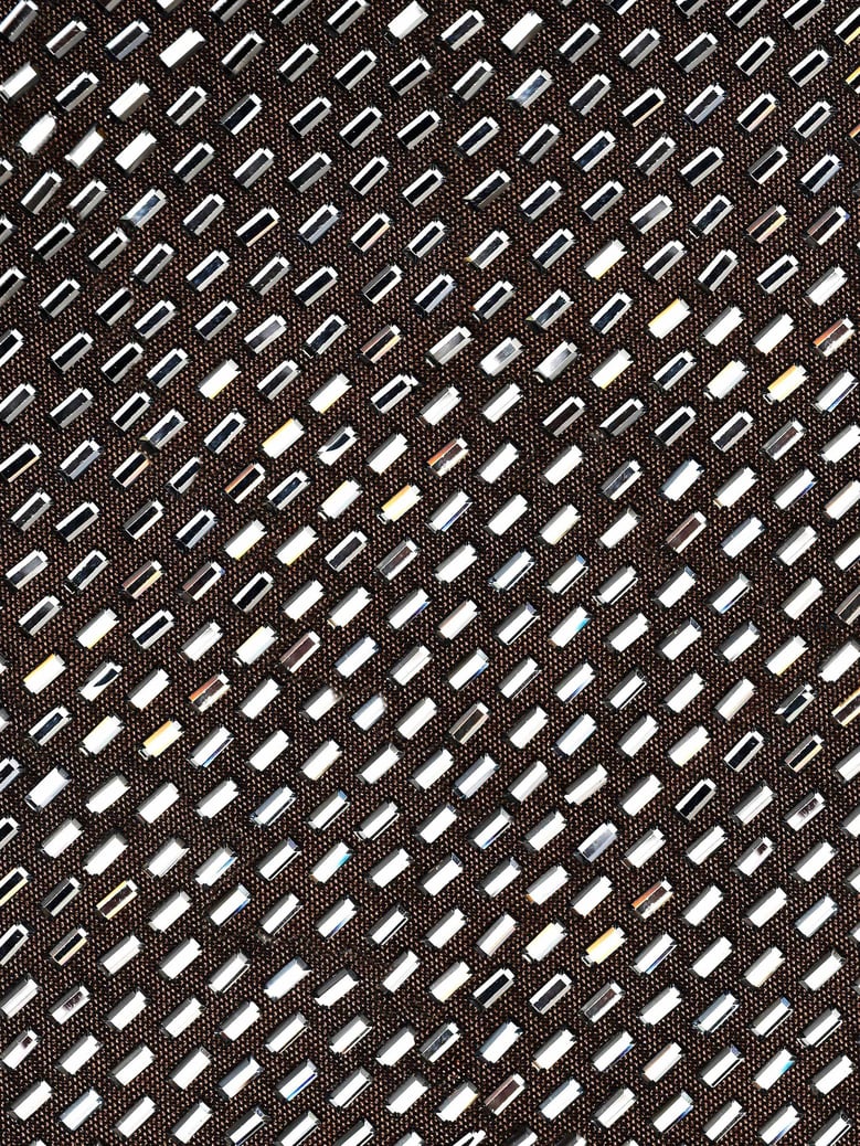 rhinestone mesh mini dress by Selfnex