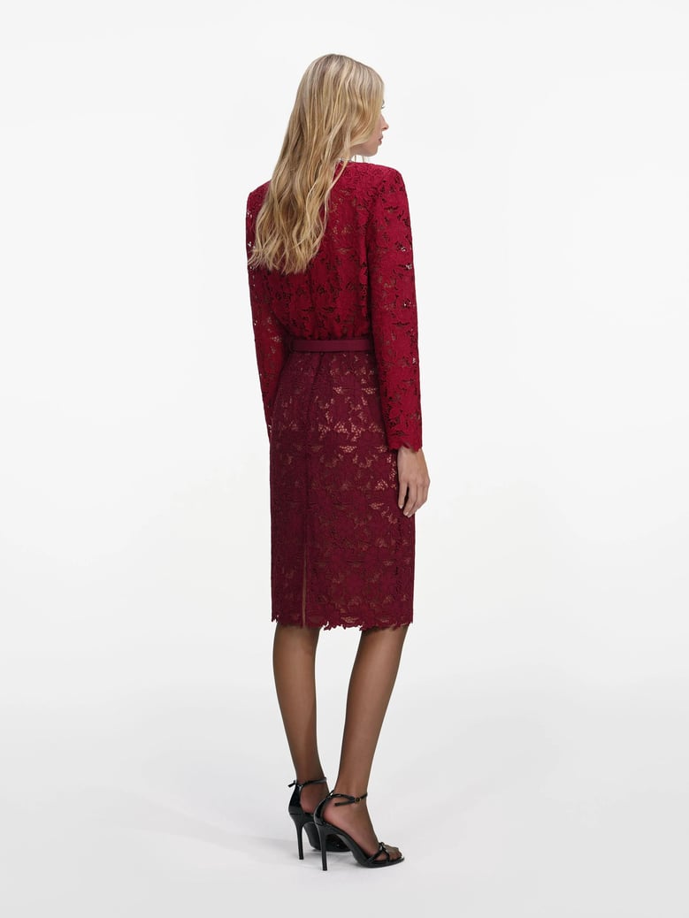 lace midi skirt by Selfnex
