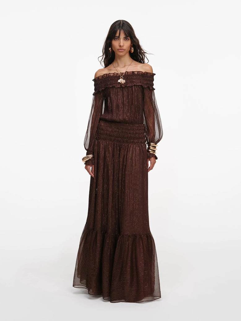 georgette maxi dress by Selfnex