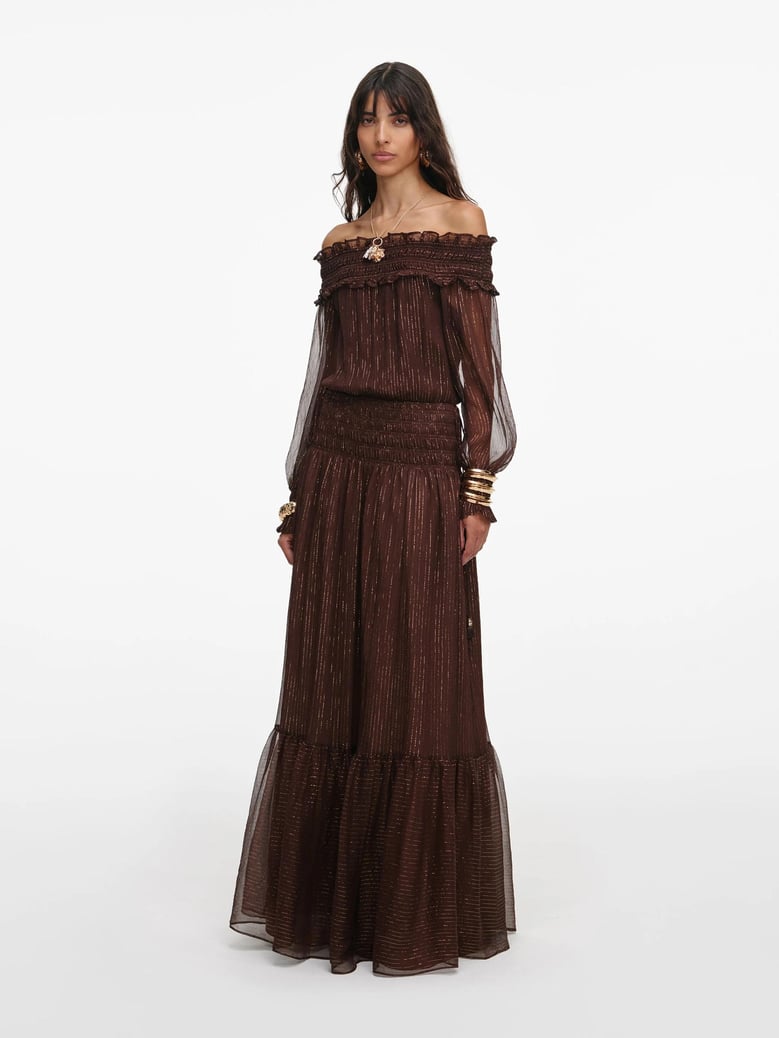 georgette maxi dress by Selfnex