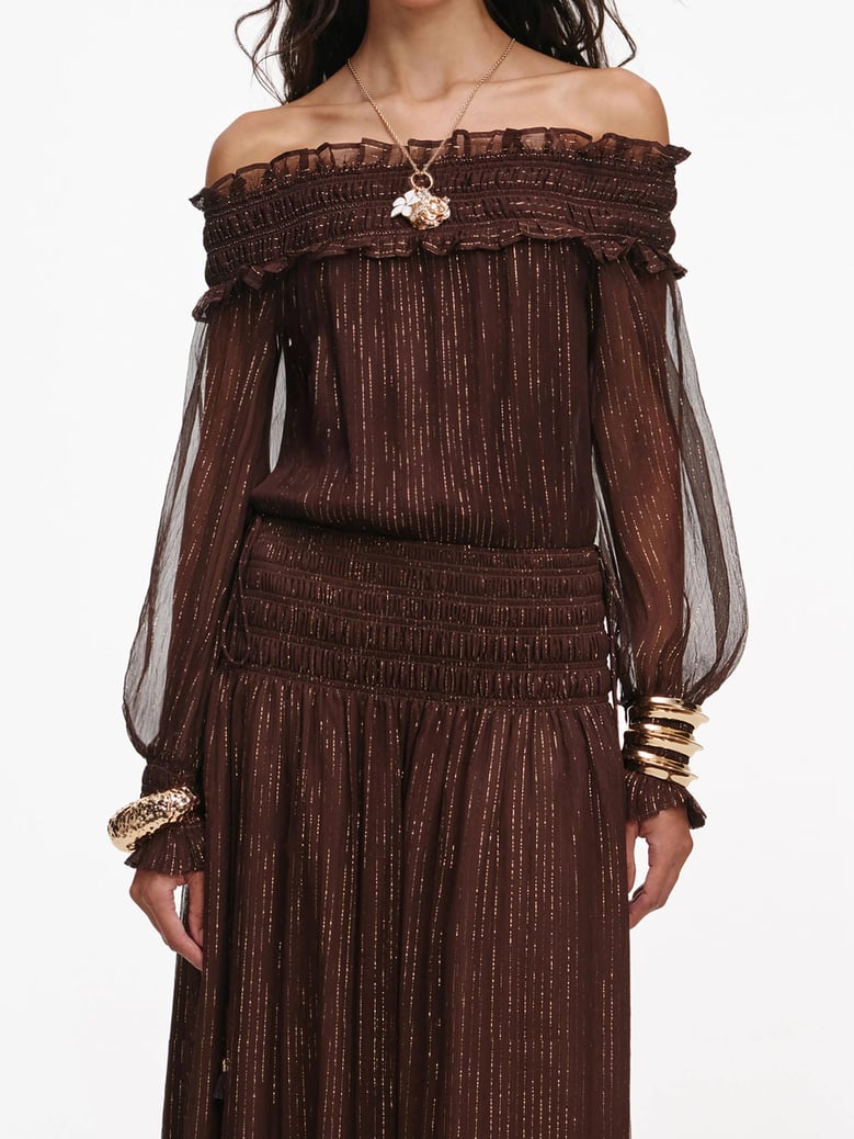 georgette maxi dress by Selfnex