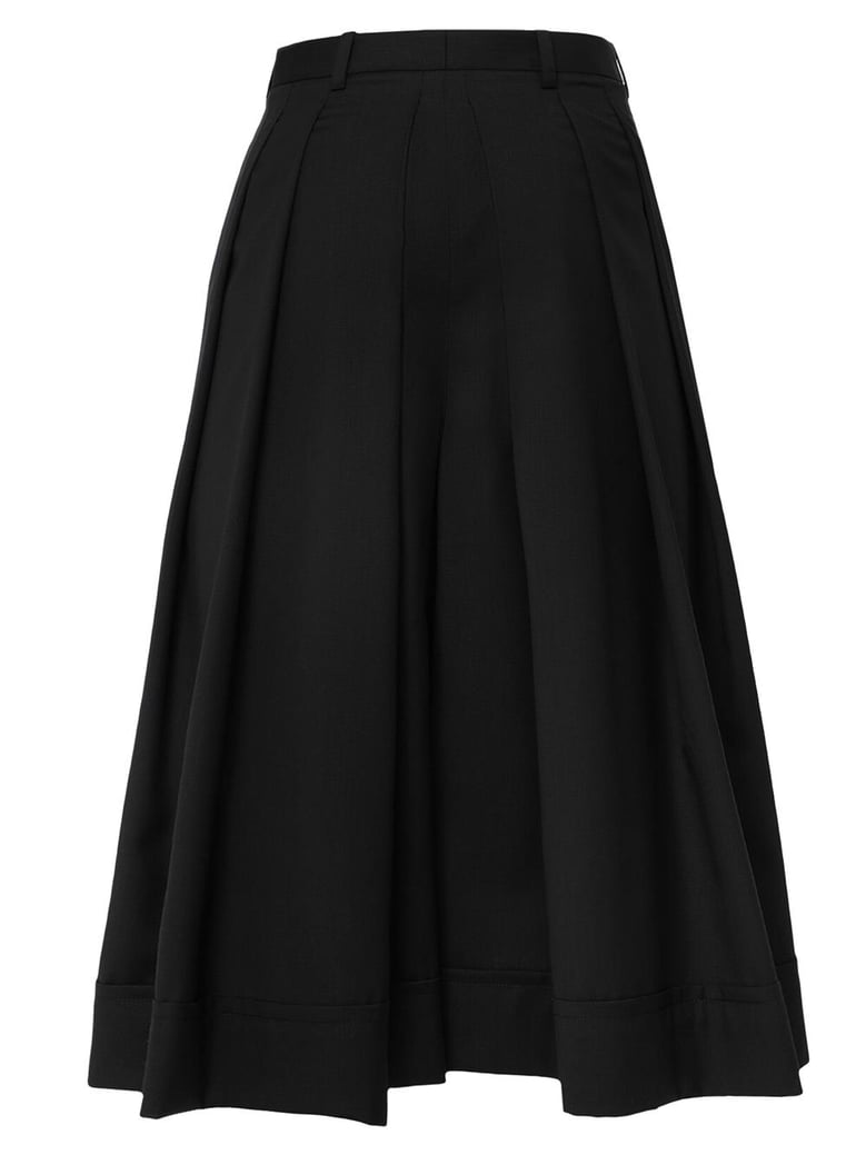 black virgin wool skirt by Selfnex