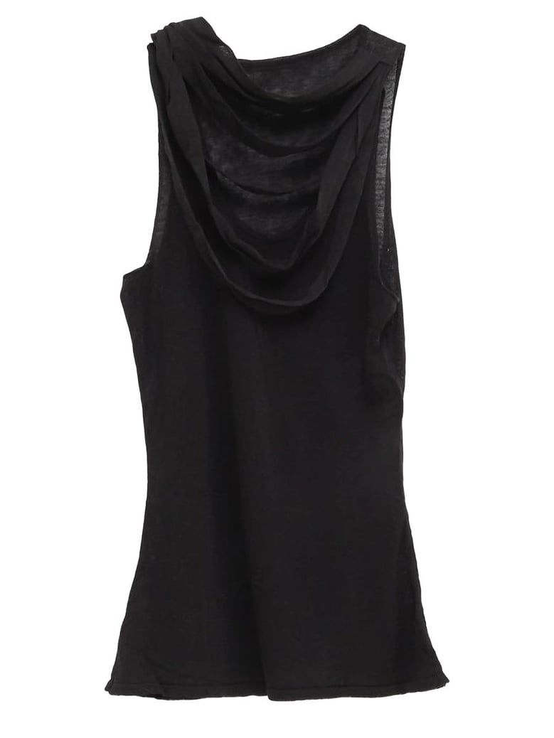 black tencel lyocell top by Selfnex