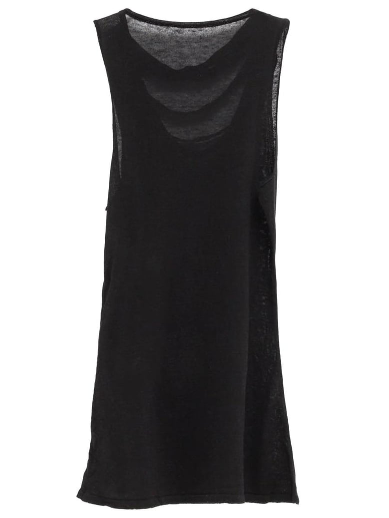 black tencel lyocell top by Selfnex