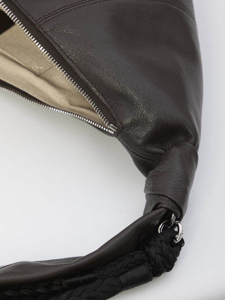 brown buffalo leather handbag by Selfnex