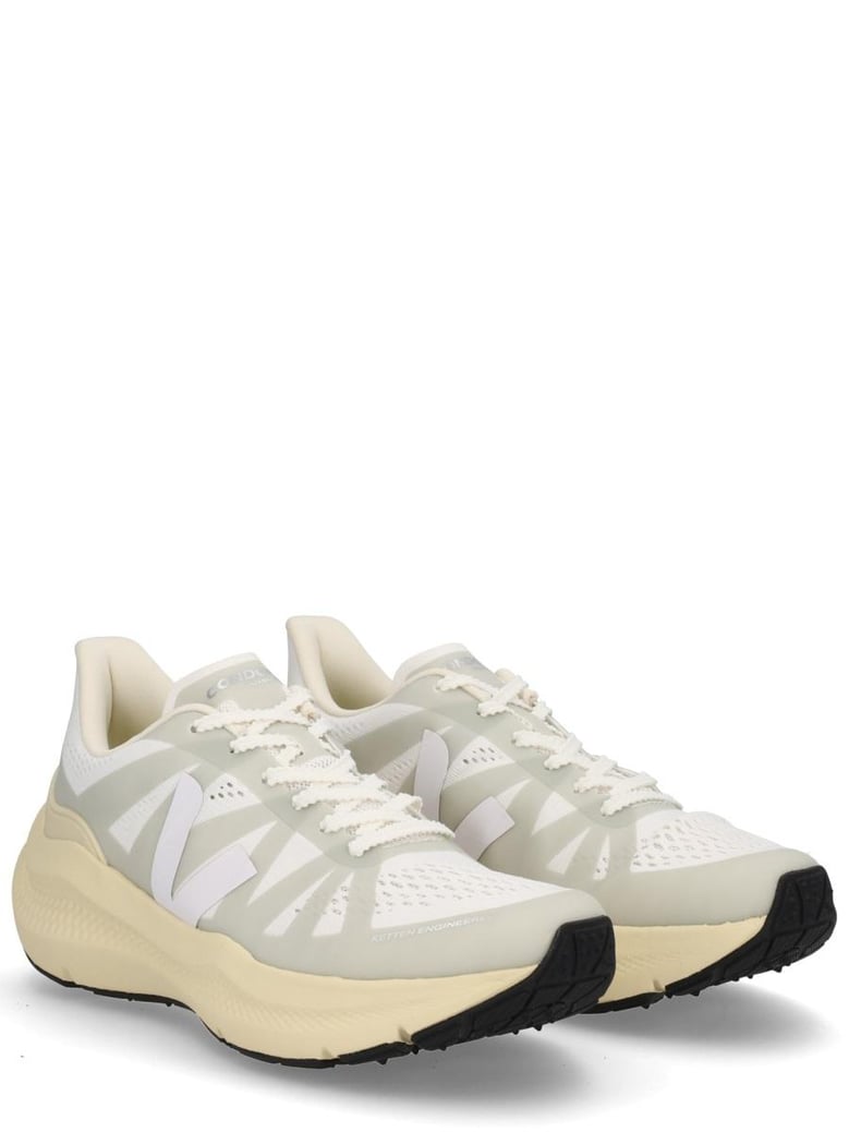 white recycled polyester sneaker by Selfnex