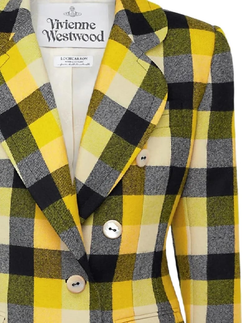 multicolour virgin wool jacket by Selfnex