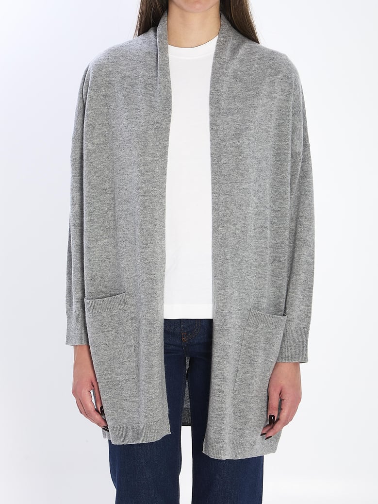 open cardigan in virgin wool and cashmere by Selfnex