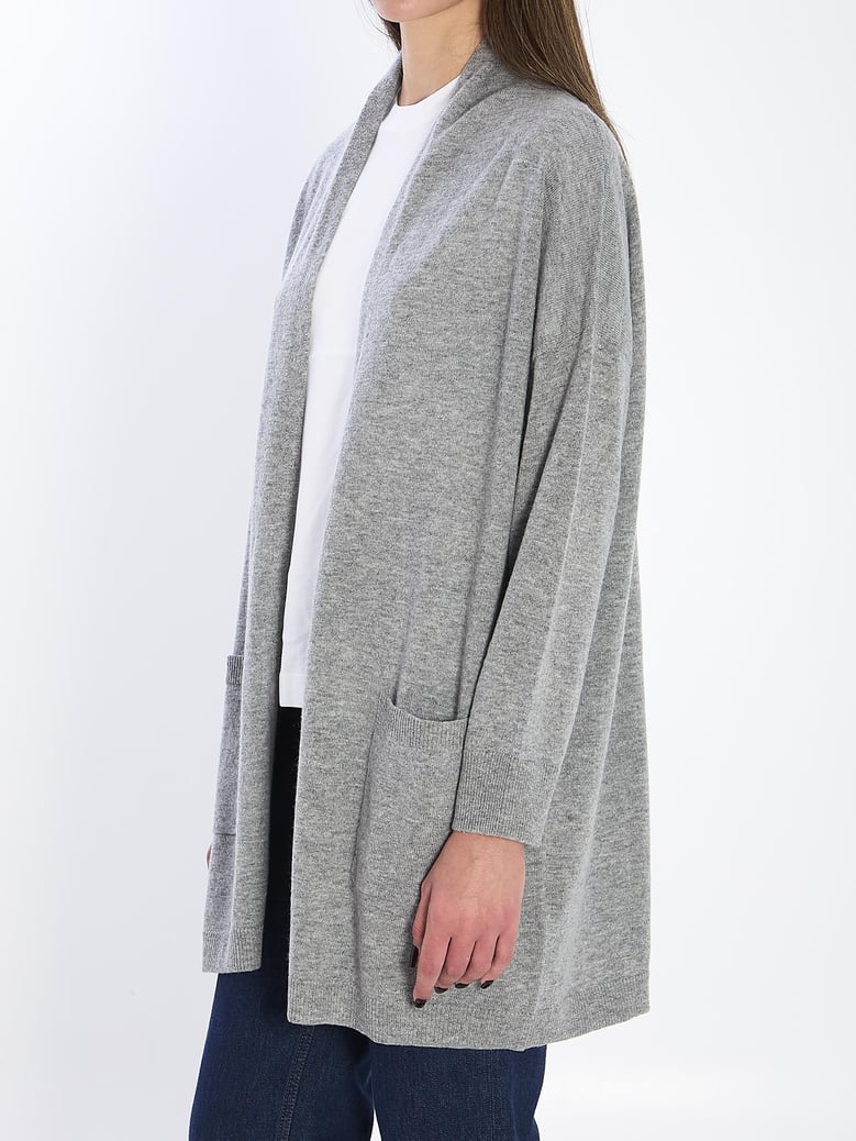 open cardigan in virgin wool and cashmere by Selfnex