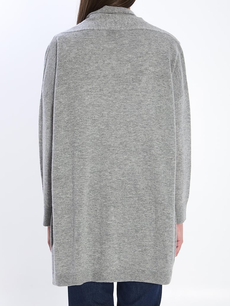 open cardigan in virgin wool and cashmere by Selfnex