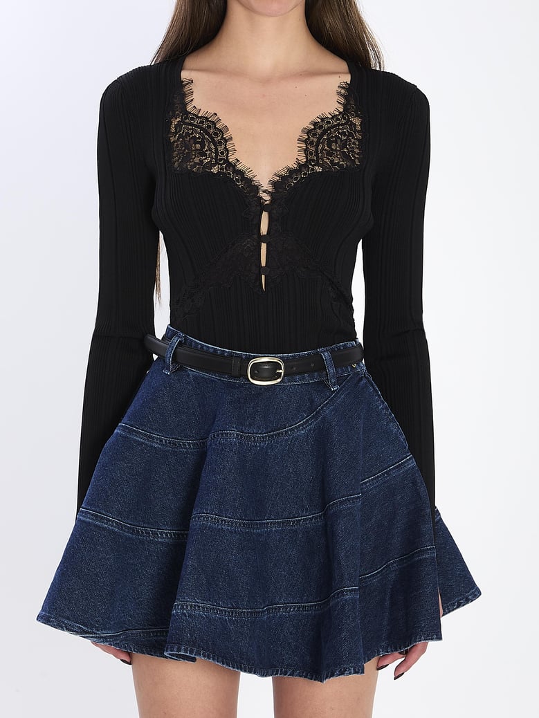 lace knit top by Selfnex