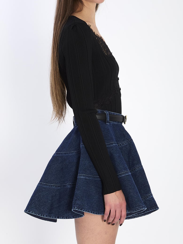 lace knit top by Selfnex