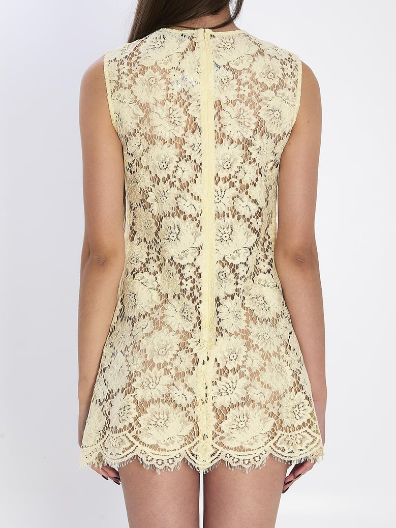 fine lace mini dress by Selfnex