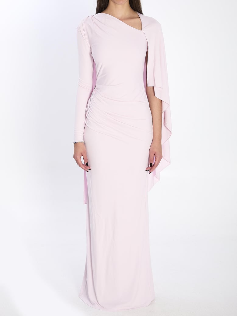 jersey drape midi dress by Selfnex