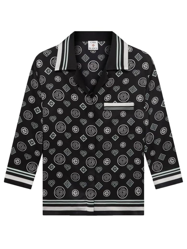 black silk shirt by Selfnex