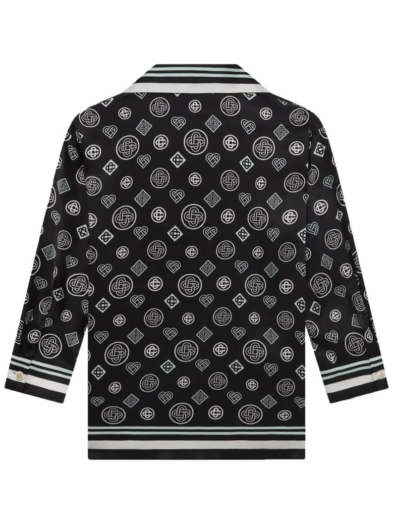 black silk shirt by Selfnex