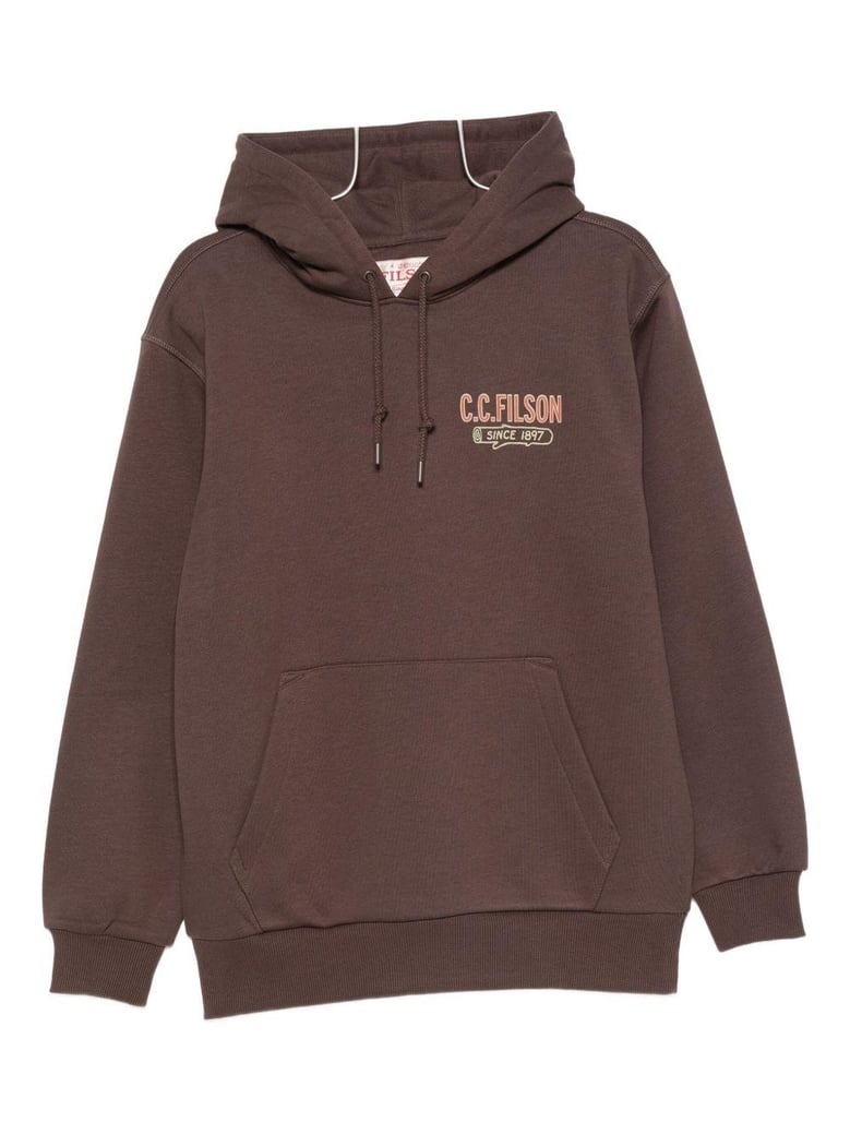 printed cotton hoodie by Selfnex