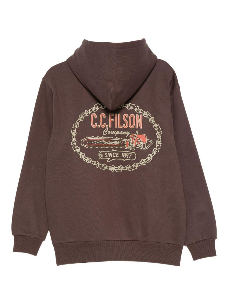 printed cotton hoodie by Selfnex