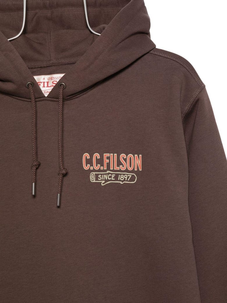 printed cotton hoodie by Selfnex