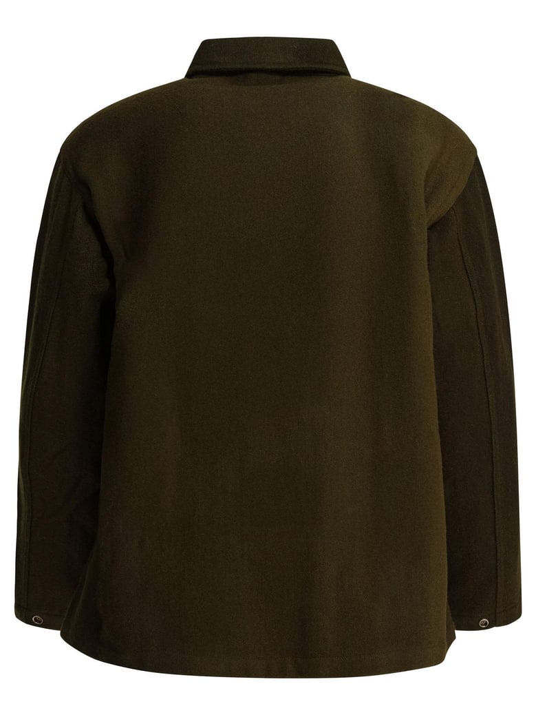 wool overshirt jacket by Selfnex