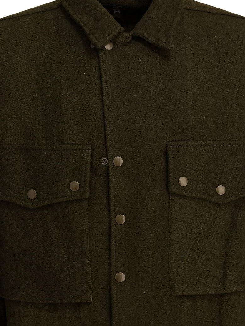 wool overshirt jacket by Selfnex