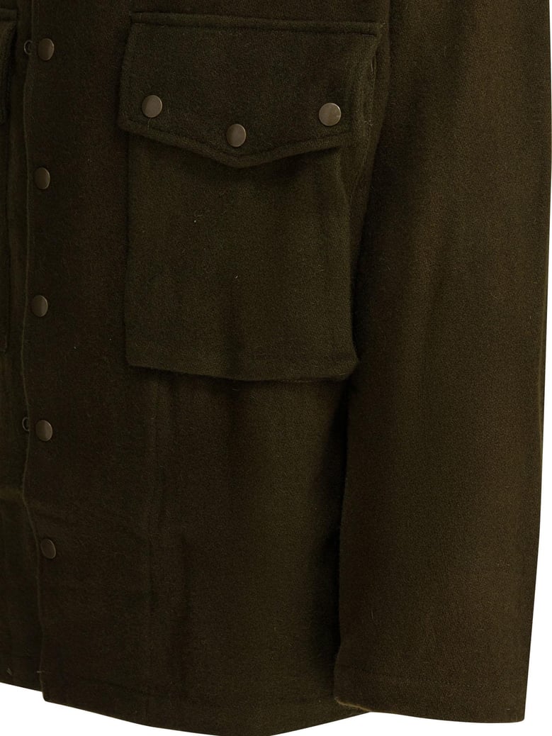 wool overshirt jacket by Selfnex