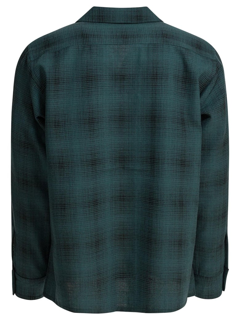 checked wool one-up shirt by Selfnex