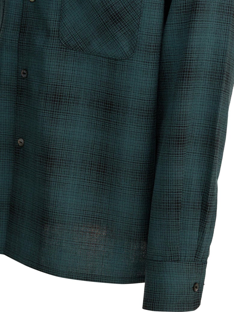 checked wool one-up shirt by Selfnex