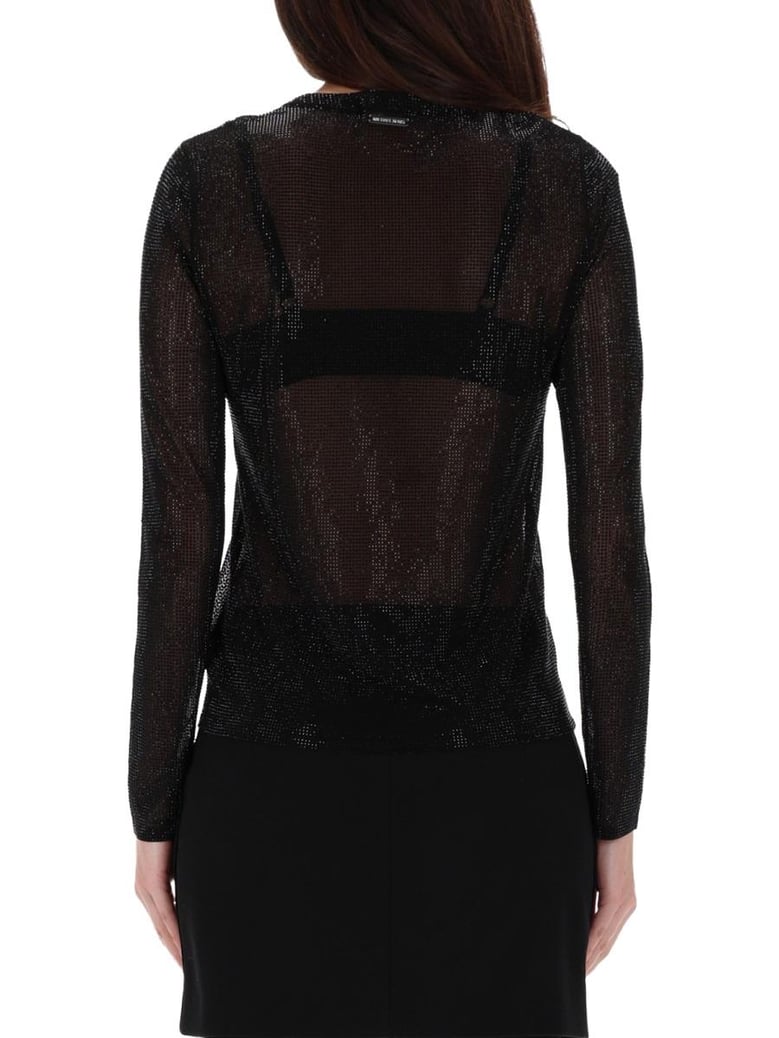 black recycled viscose top by Selfnex