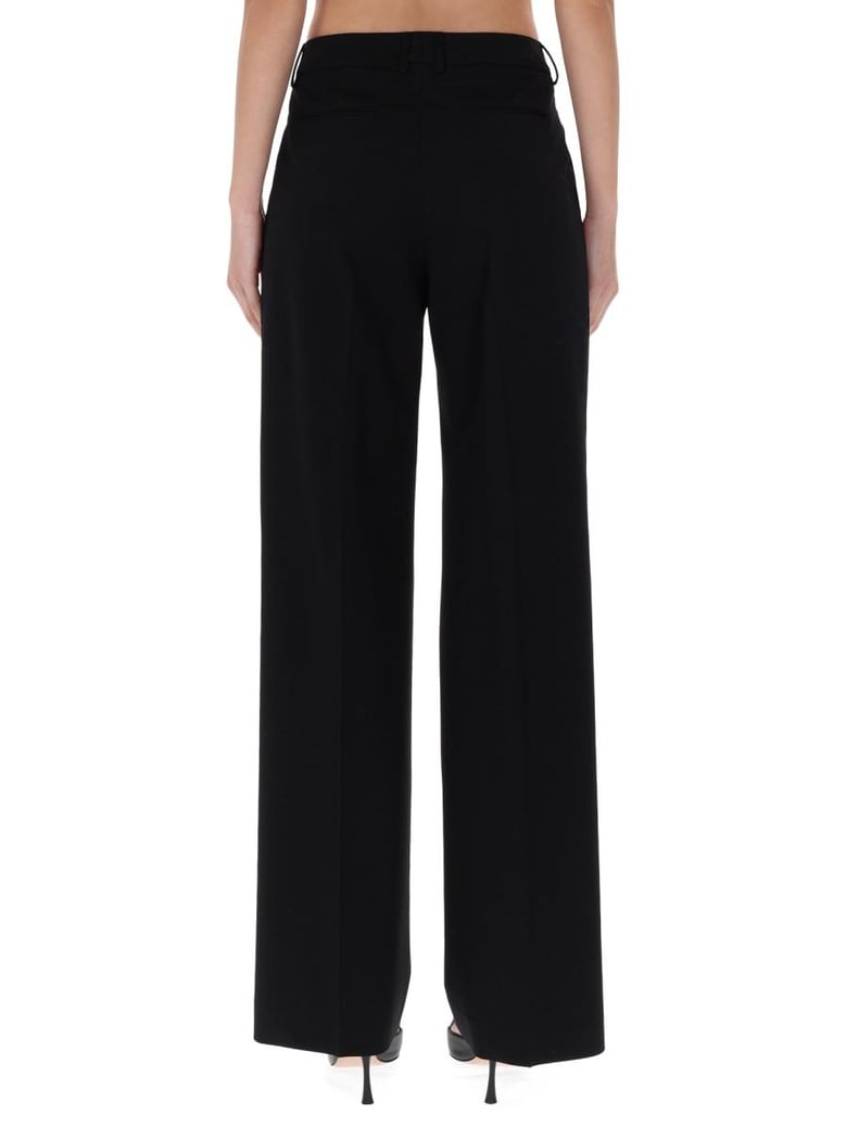 black virgin wool trousers by Selfnex