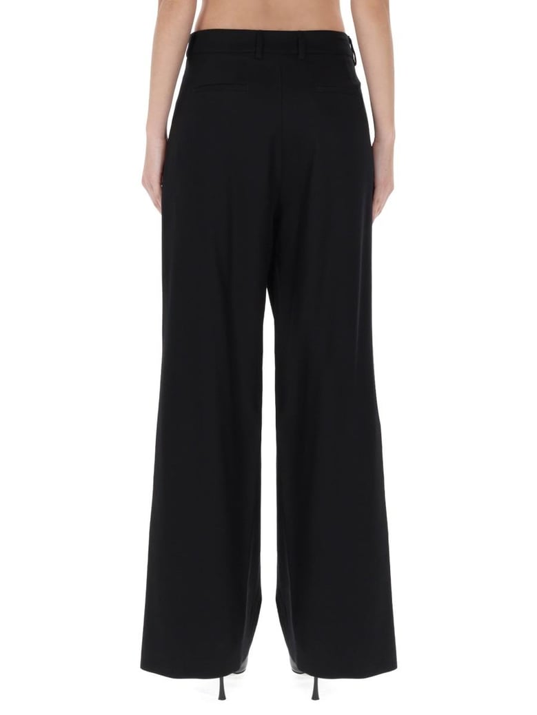 black wool cashmere trousers by Selfnex