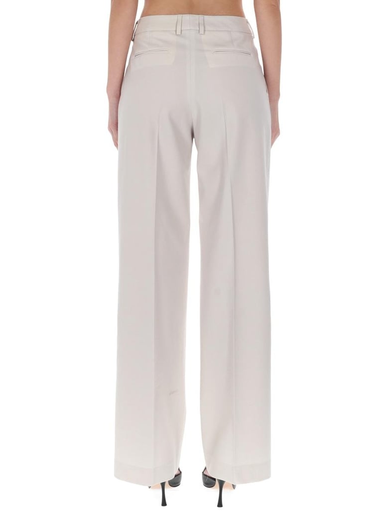 powder virgin wool trousers by Selfnex