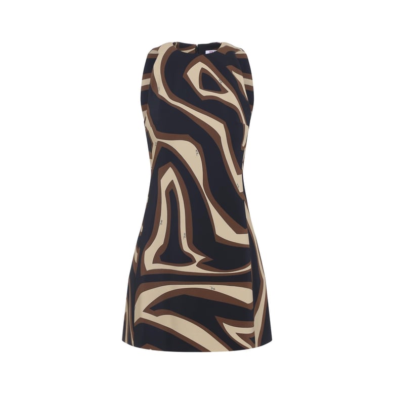 gold viscose dress by Selfnex