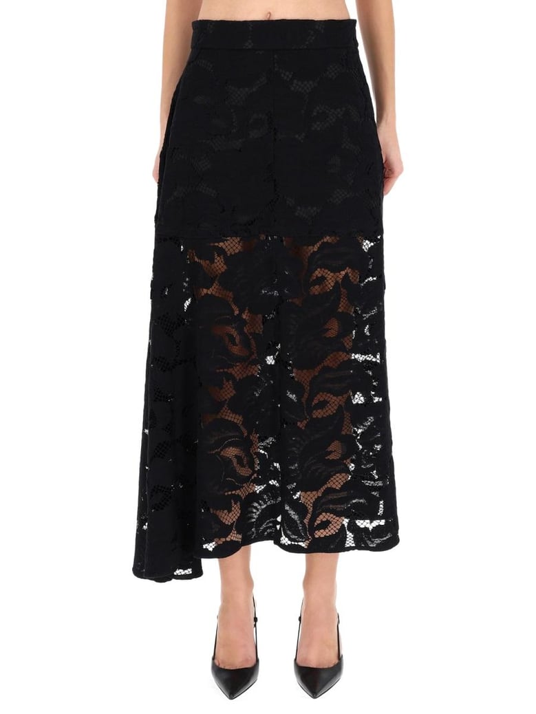 lace midi skirt by Selfnex
