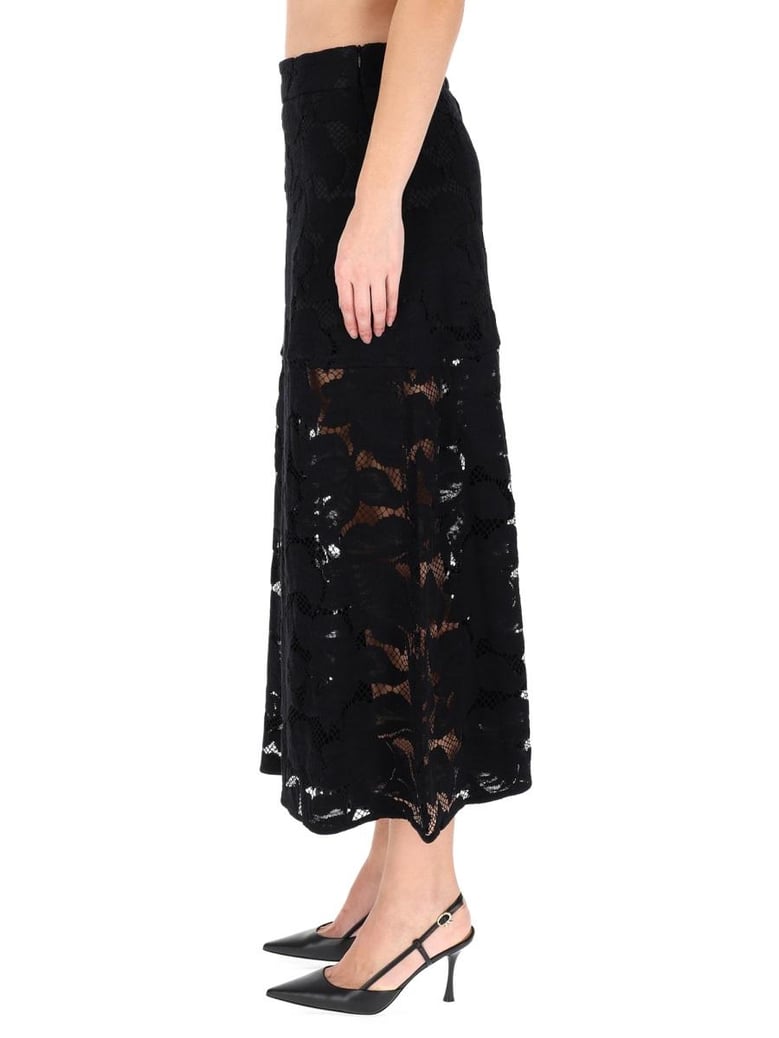 lace midi skirt by Selfnex