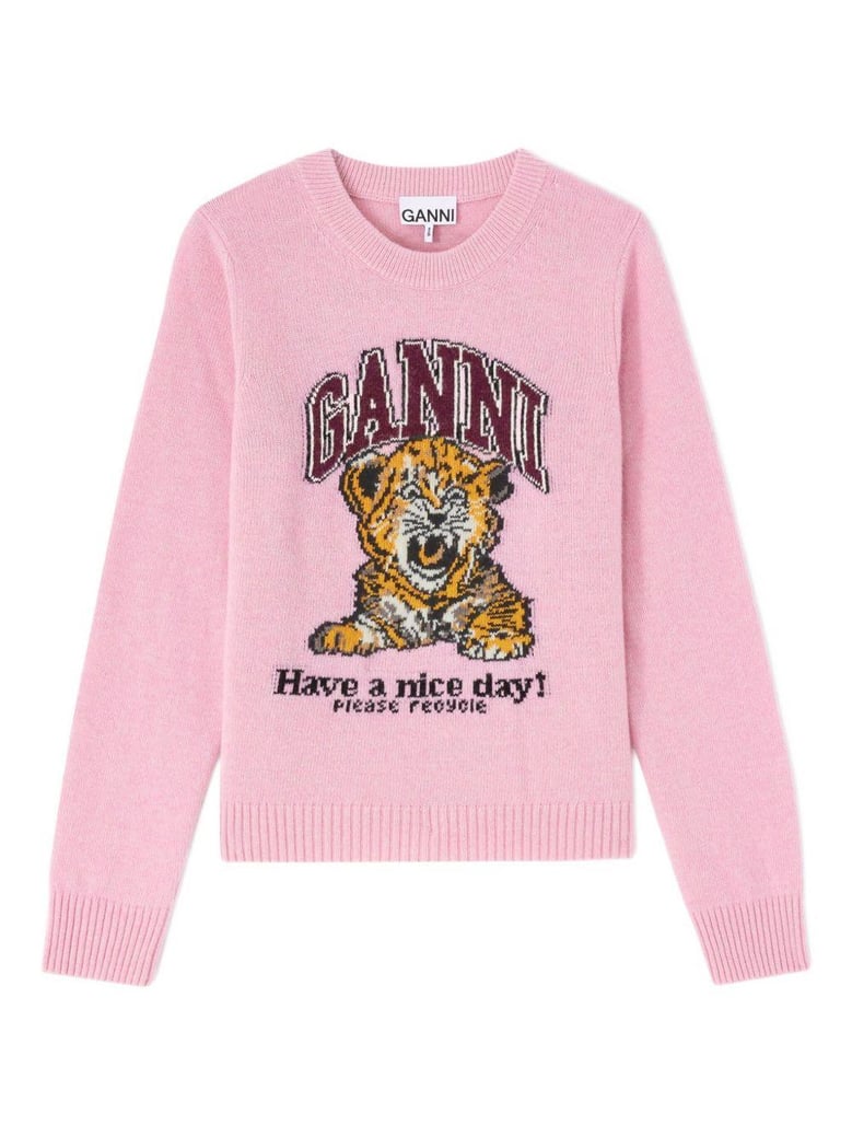 wool crewneck sweater by Selfnex