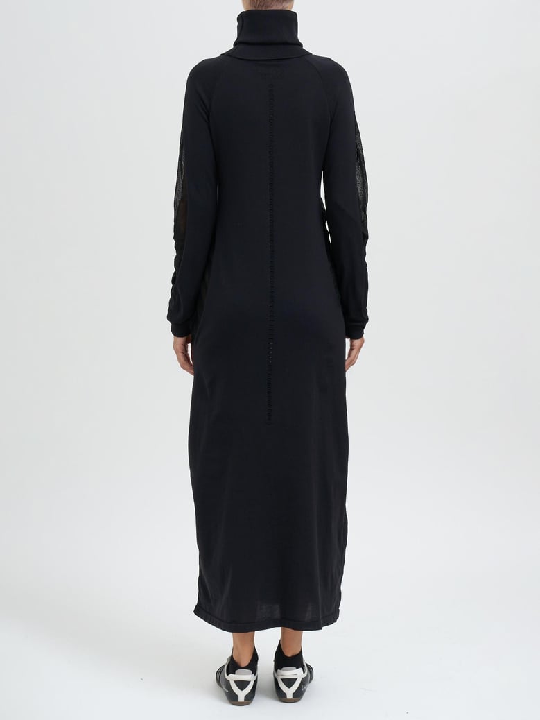knit dress with hood by Selfnex