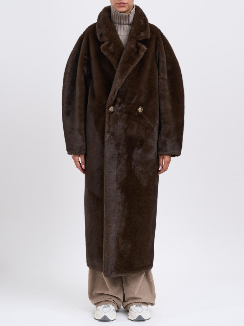 faux fur coat by Selfnex