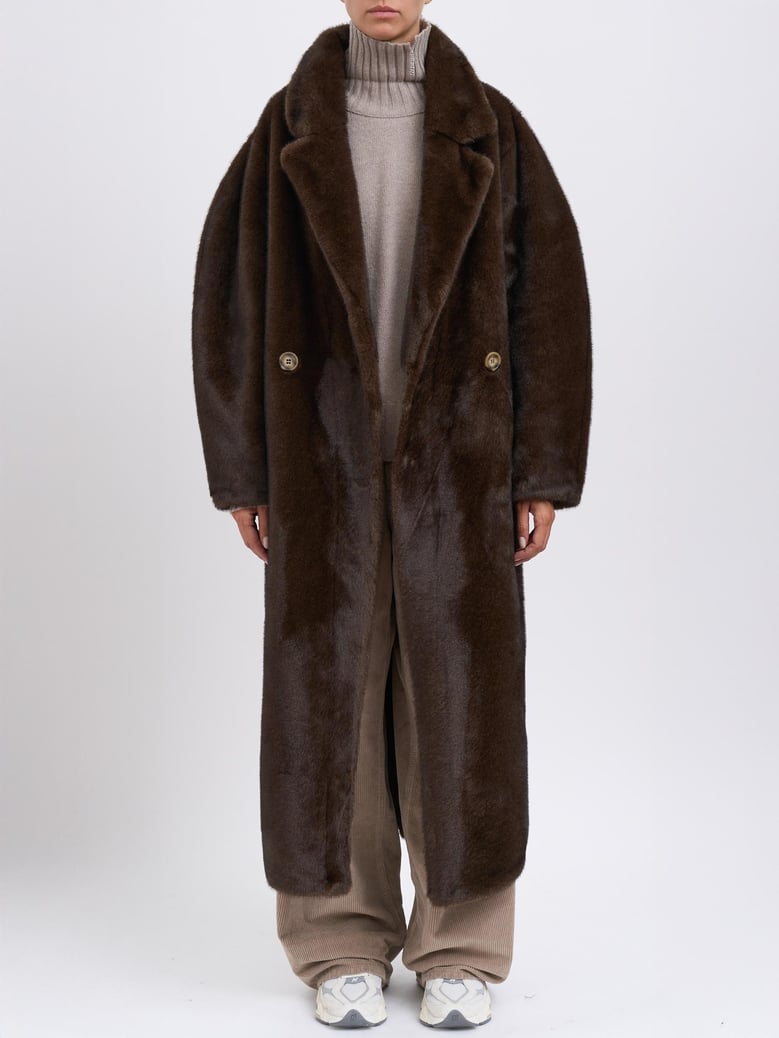 faux fur coat by Selfnex