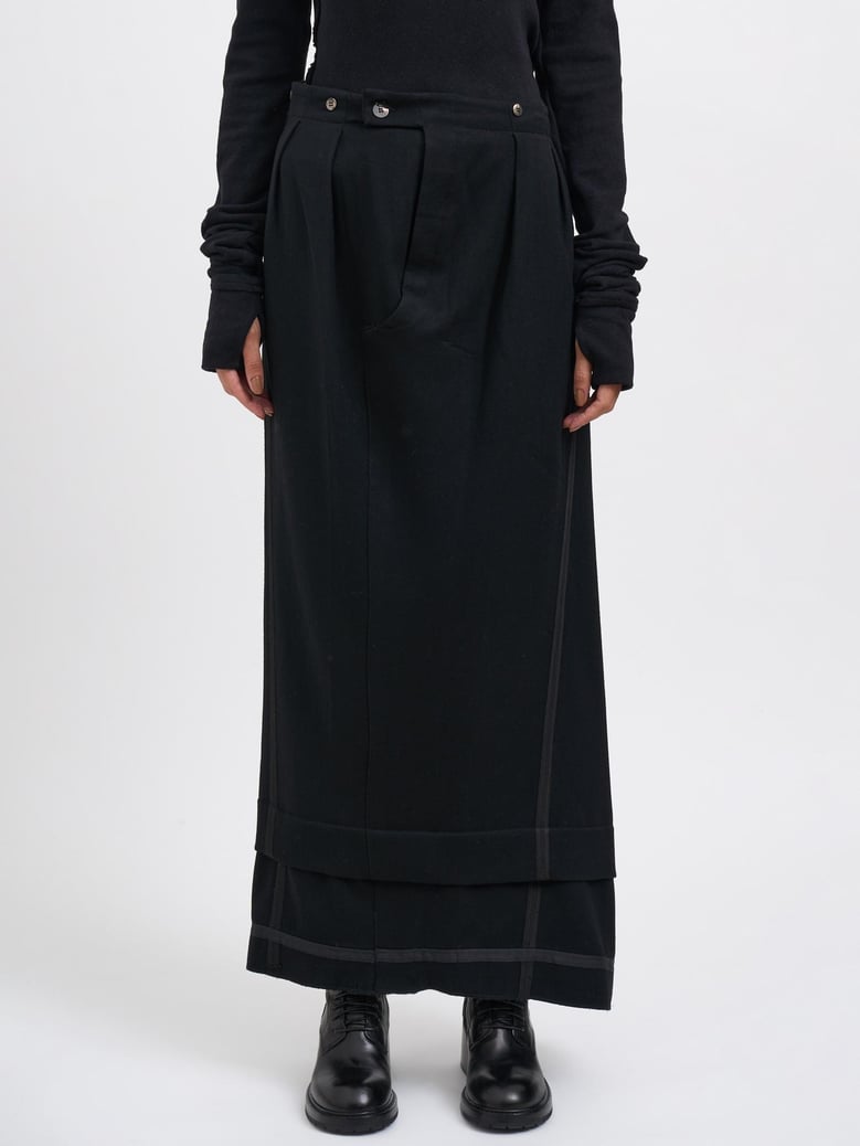 long wool skirt by Selfnex