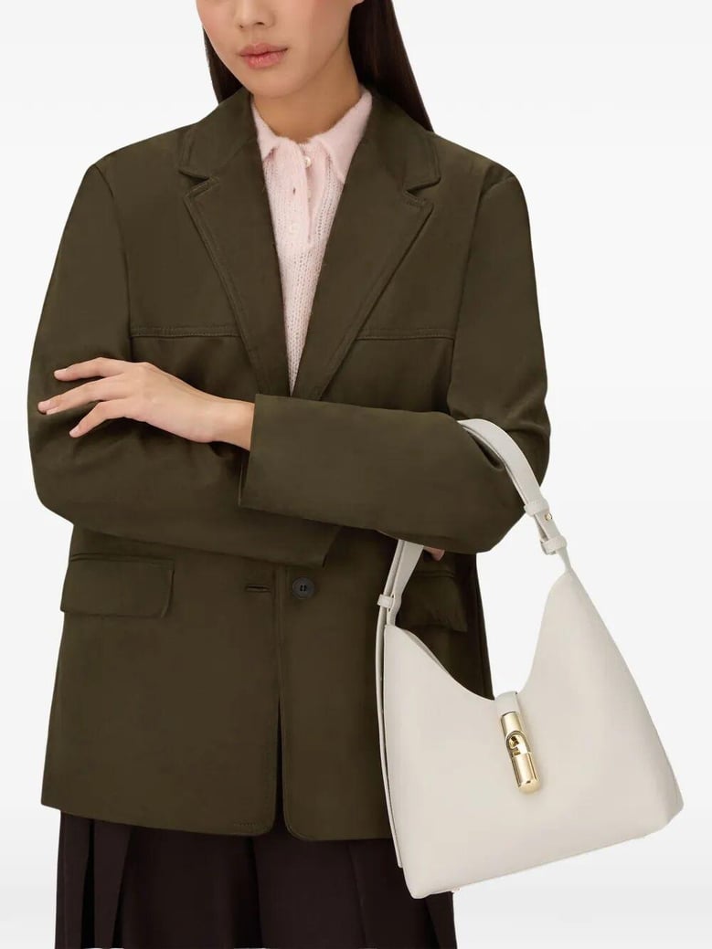 goccia night calf leather small hobo bag by Selfnex