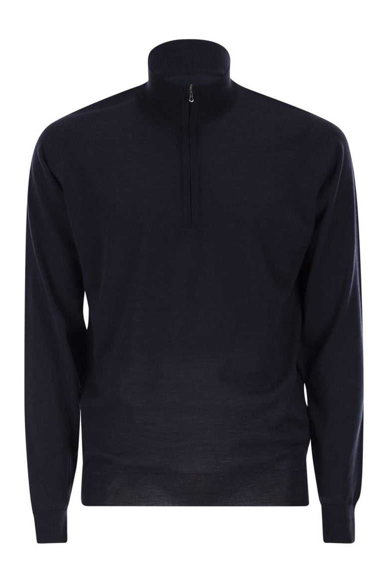 barrow - high-neck jumper with half zip by Selfnex