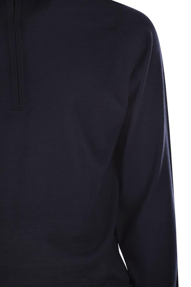 barrow - high-neck jumper with half zip by Selfnex