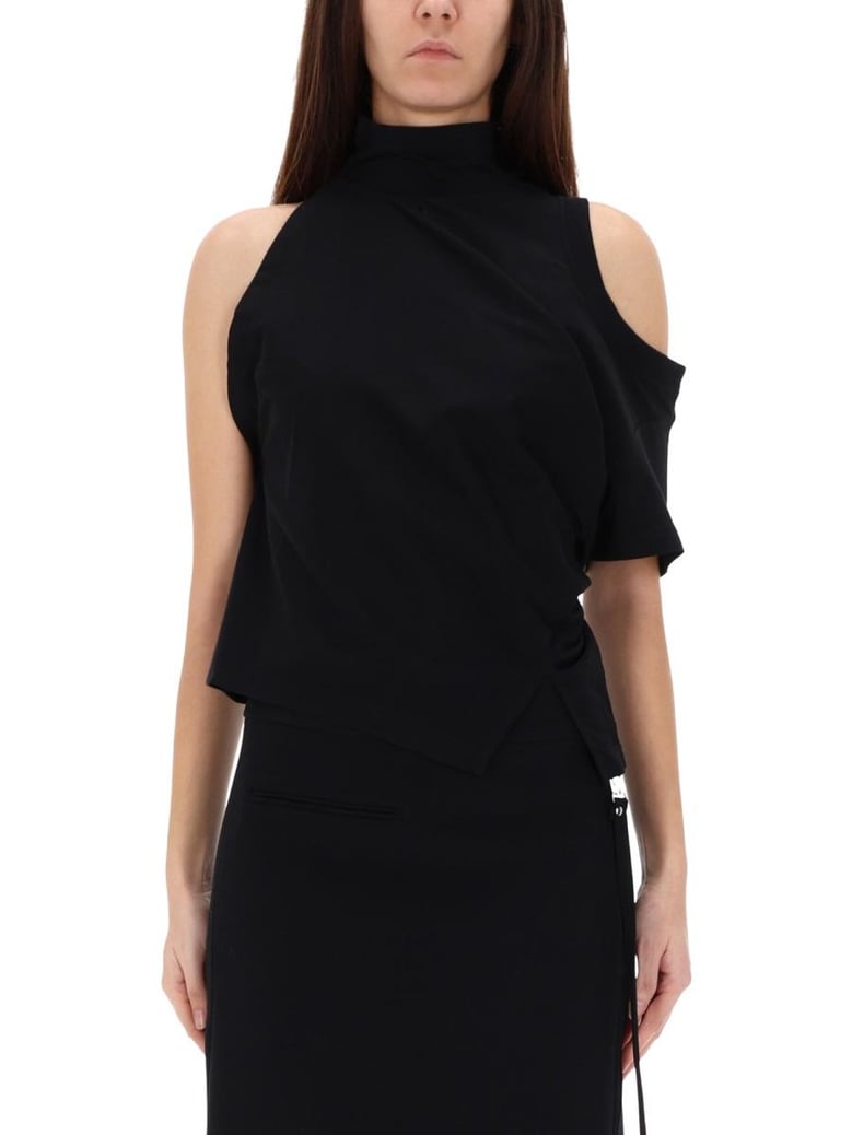 black cotton t-shirt by Selfnex