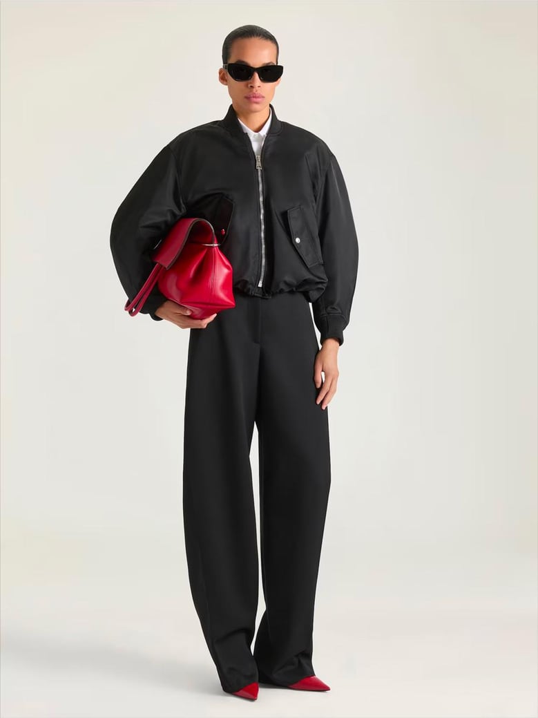 cropped cocoon bomber by Selfnex